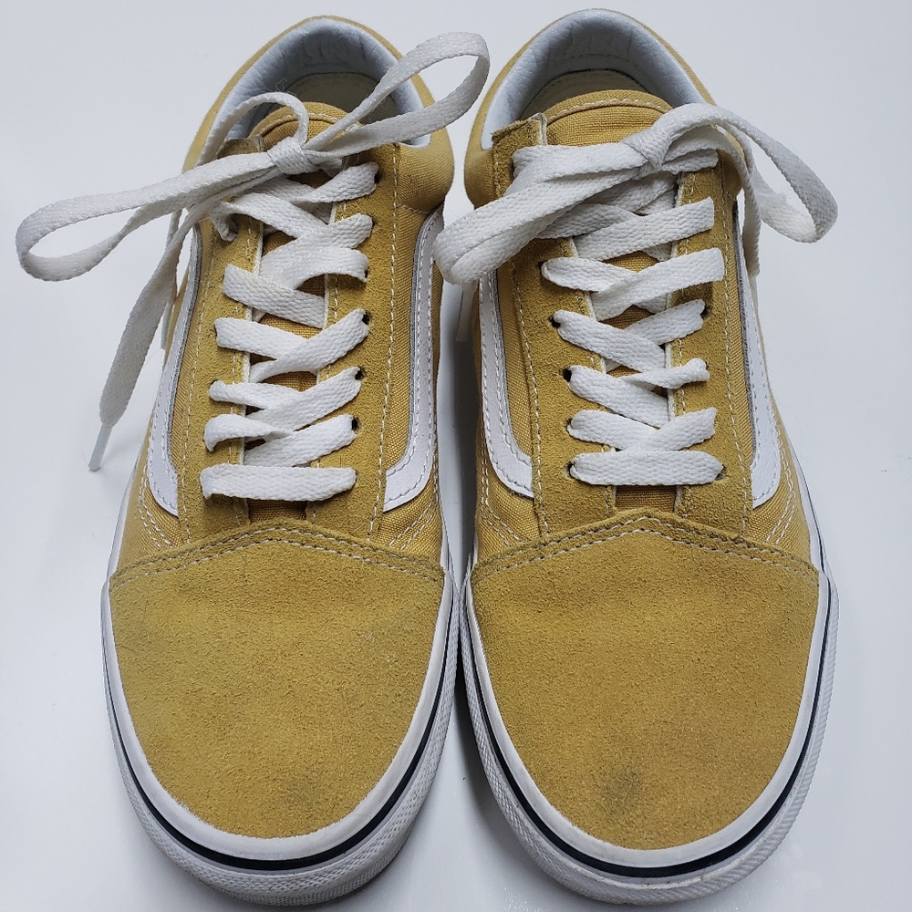 Vans old skool sneakers yellow mustard womens size 7 - Picture 6 of 7